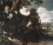 Frans Hals Married Couple in a Garden WGA oil painting on canvas